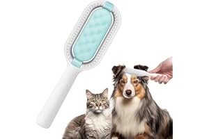 NTRJTRSS Cepillo Perros y Gatos, Cepillos de Aseo para Mascotas para de Pelo Corto, Peine de Limpieza Autolimpiante para Eliminar los Enredos