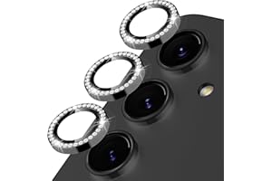 Oelrstfe Kamera Schutz für Samsung Galaxy A55/A35 5G Kameraschutz,Kratzfest 9H Härte HD Glitzer Linsenschutz Schutzfolie,Kamera Displayschutz Schutzglas Transparent Linse Displayschutzfolie,Schwarz