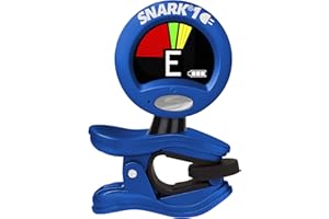 Snark SN1RE Rechargeable Clip-On All-Instrument Tuner - Blue | USB Charging | Rotating Screen | Cleaning cloth and case included