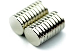 First4magnets F306-N35-20 6 mm diameter x 1 mm tjock N35 neodymmagneter – 0,33 kg dra, silver, 25 x 10 x 3 cm, 20 stycken