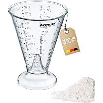 Set De Mesure Westmark - 2 Pièces : Pichet Et Gobelet Gradués Avec Cône De Précision, Idéal Pour La Cuisine - 10