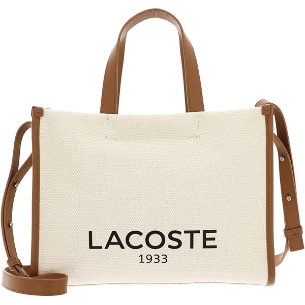 Lacoste Heritage Canvas Flap Close Cotton Shoulder Crossover