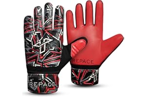 Trepace Goalkeeper Gloves for Boys Kids | Grip In Technology Kids Goalkeeper Gloves | Durable & Comfortable Goalie Gloves kids |Anti Slip Palm Protection Football Gloves