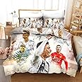 Shaari Duvet Cover Set Soft Lightweight Microfiber 3 Piece Bedding Set with 2 Pillowcase Kids Quilt Cover with Zipper Closure King 230 x 220 cm