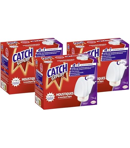 Lot De 6 Recharges électriques Catch Pour Répulsif Moustiques - 45 Nuits - Référence 2871001-6