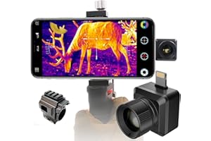 Thermal Monocular, Xinfrared InfiRay T2 Pro - iOS, 1579 Yard Detect Deer, Infrared Thermal Imaging Monocular for Hunting & Surveillance, Thermal Night Vision Scope, Heat Vision Tactical Gear