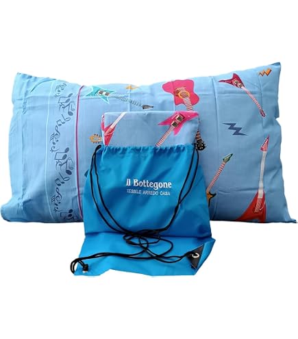 Completo Lenzuola 100% Cotone Smile Facce - Made In Italy, Misure 1 Piazza E 1/2 Con 2 Federe, Stile Moderno Ragazzi