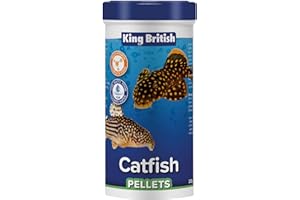 King British – Pellets para Bagres 200g: Alimento Completo hundible con multivitaminas para bagres y Otros Peces Tropicales de Fondo