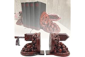 QCLUEU Dragon Slaying Knife Sujetalibros decorativo, 1 par de decoración de estantería vintage, Sujetalibros Berserk, Sujetalibros de lectura de resina, Sujetalibros para el hogar Decoración de soport
