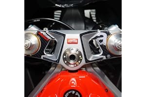 labelbike - 3D Harz Aufkleber Dekoration und Schutz der Motorrad-Lenkgabelplatte kompatibel mit Aprilia RS 660 2020-2023
