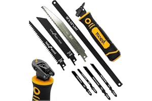 Magicbox 8 i 1 Metallsåg Set med Utbytbara Sågblad - Självlåsande Design & Ergonomiskt Handtag - För Metall, Trä, Gips, Plast