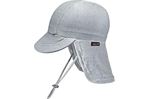 weVSwe Bébé Enfant en Bas Âge Chapeau De Soleil UPF 50+ Bonnet De Bain Rabat Cou Protection Réglable Mentonnière UV Protection Solaire Chapeaux