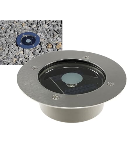 Prios LED vloerspot Selius op zonne-energie, antraciet, IP67
