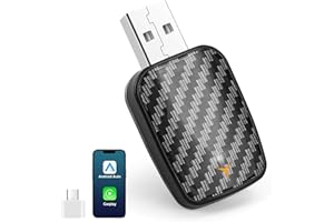 GUKKK Bezprzewodowy adapter Android Auto i Carplay 2 w 1 - konwertuje przewodowy samochód AA/Carplay na bezprzewodowo