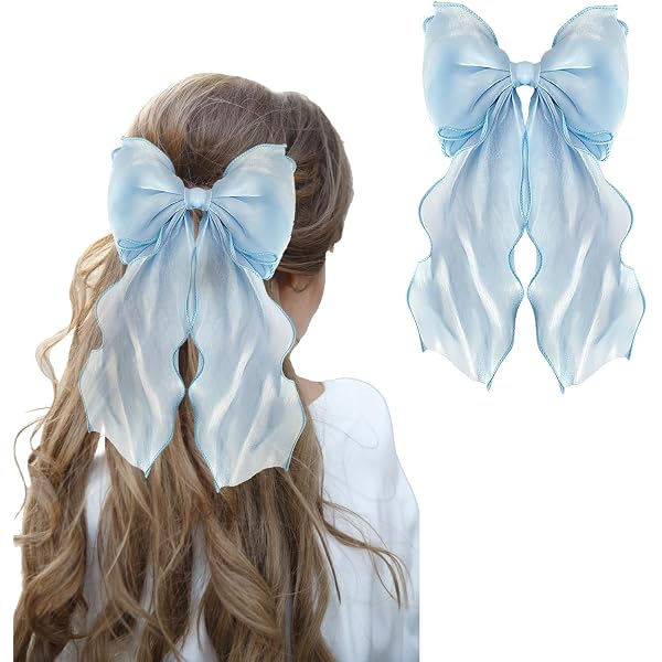 2 Stück Haarspangen Mit Satin-Bowknot – Vintage Französische Barrettes, Für Frauen & Mädchen