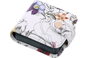 kilofly Genuine Leather Double Lipstick Case Cosmetic Makeup Holder + Gift Box