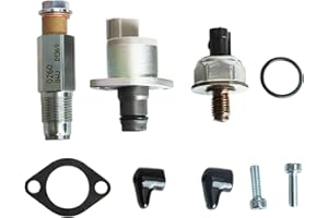JAVOUKA 294200-0160 Fuel Pump Rail Pressure Valve Sensor Kit Fit for Ford Transit, for Citroen Relay, for Defender, for Peugeot Boxer 2.2, 2.4, 3.2 2005-2011 Replace #294009-0260