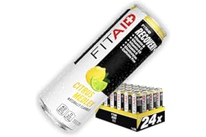 LifeAID FITAID Recovery Blend | 100% Clean & Paleo Friendly | No Artificial Colors, Flavors or Sweeteners | BCAAs, L-Glutamine, L-Arginine, Omega 3s, 12 oz Can (Pack of 24)