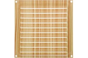 Brinox B70220X - Rejilla de ventilación (15 x 15 cm) color madera pino