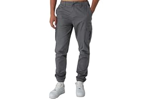 Smith & Solo Pantalon Cargo Homme - Pantalon de Travail Homme en Coton Pantalon Chino Cargo Stretch Vêtement Actif pour Homme avec Poches et Cordon de Serrage