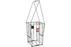 Wilson Panier de ramassage de balles de tennis unisexe pour adulte, capacité de 75 balles de tennis