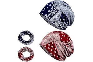 scicent Slouch Beanie Hat Chemo Headwear Soft Baggy Beanie Hat and Cotton Cap Unisex Headwear for Men Women