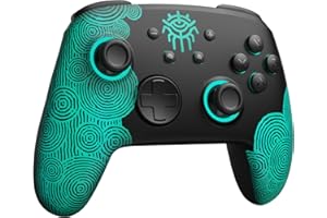 PALPOW Manette Switch 2 Pro pour Switch 2/Switch/OLED/Lite, manette sans fil Firefly avec joysticks à effet Hall, NFC, éclairage RGB 7 couleurs, mode Turbo et Macro – Noir d'origine