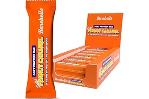 Barebells Protein Bars - 12 Count, 16g High Protein Treats – Sugar Free Chocolate Nutrition Bar, Low Carb – On The Go Breakfast or Post-Workout Snack (Peanut Caramel)