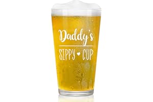 Joymaking Beerglass Gift, Step Dad Father’s Day Gifts, Daddy's Sippy Cup, Funny Father’s Day Gifts from Daughter Son, Dad Gifts for Birthday, Father’s Day Gifts 15oz