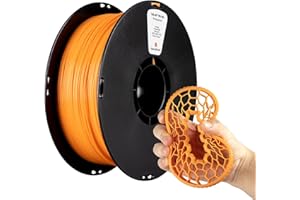 ‎KEXCELLED kexcelled TPU 95A Filament do Drukarek 3D 1,75 mm +/- 0,05 mm, Elastyczne i Miękkie, Doskonała Sprężystość, Kompatybilne z Większością Drukarek FDM, Szpula 1 kg (2,2 lbs), Pomarańczowy