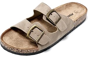 JOMIX Sandali Uomo Estivi Cuoio Ciabatte Uomo Mare Pantofole Uomo Estive