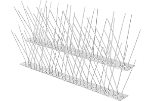 drado 10 Piezas Pinchos Antipalomas Acero Inoxidable, 3,3M Pinchos para Palomas, Pinchos Anti Palomas para Balcón Terraza Ventana de Techo