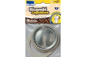 Parodi&Parodi 603 Rechange 3 Tasses, Filtre Moka et 2 Joints, pièces détachées compatibles pour cafetières bialetti et Autres Marques, Neutre, Standard
