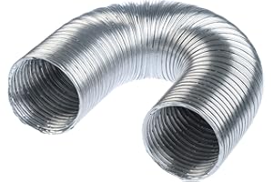 Steinberg14 Alluminio Ø 80mm / 1.5metri Tubo Flessibile di Scarico - Tubo di Ventilazione Uscita Scarico Elemento Sistema di Alimentazione Aria Calda