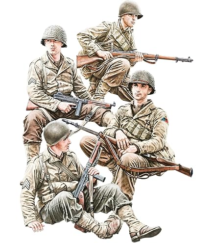MiniArt 35308 1:35 Scale US Trim Lightweight MP Figures Model Kit - 5 Figure Set, Unpainted Plastic Craft Kit