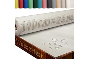 ‎DECOHOMETEXTIL HEIMTEXTILMANUFAKTUR Tischdecke Rolle Tischdeckenrolle Vliesstoff Vlies Champagner 1.1 x 25 m 50g/m² abwaschbar wasserabweisend