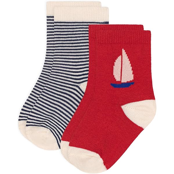Petit Bateau Baby Socken - Gestreiftes Paar Für 2-3 Jahre