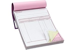 Pukka Pads Lot de 5 carnets de facture Feuillets tripli autocopiants 203 x 137mm