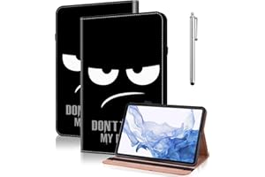 GLANDOTU Coque Lenovo Tab P12 12.7 Pouces 2023 avec Stylet,Étui Housse de Protection Ultra Fin en Cuir PU avec Fonction Support pour Lenovo Tab P12 -Don't Touch