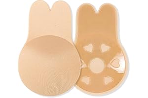 HONEXCESNG Soutiens Gorge Autoadhésifs, Dos Nu Push Up Bra, Réutilisable Invisible Soutien Gorge Couvre Mamelon, Respirant Confortable