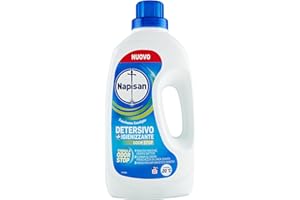 Napisan Detersivo Lavatrice Liquido Igienizzante Odorstop, 1 Confezione da 1.15 l da 23 Lavaggi di Detersivo Lavatrice Liquido