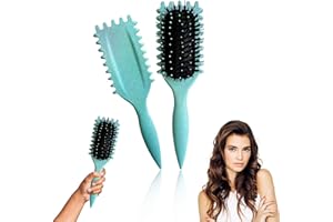 YongSral Spazzola per Capelli Ricci, Spazzola for Arricciature Bounce, Bounce Curl Spazzola, Spazzola Styling Capelli Ricci, Bounce Curl Brush for Detangling, Shaping & Defining Curls for Women