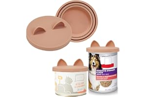 OHMO Confezione da 2 coperchi per lattine per cibo per cani, (3, 12, 396,9 g, ecc.), universali, in silicone, senza BPA, per cibo per gatti e animali domestici, rosa