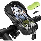 LEMEGO Porta Cellulare Bici Moto Impermeabile, Borsa Manubrio Bici MTB Porta Telefono Bici Moto Monopattino Elettrico Support