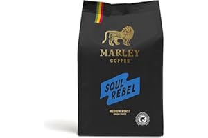 Soul Rebel de Marley Coffee, café moulu, torréfaction moyenne, de la famille de Bob Marley, 227 g
