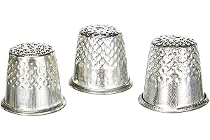 GLOREX Dés de Couture, Métal, Multicolore, S/M/L