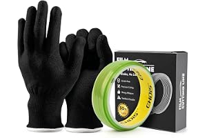 EHDIS 50 m Knivlös tejp med handskar, knivlös tejp för fina konturer vid folieskida, skärband för bil wrapping vinylfolie skärlinje nålremsor