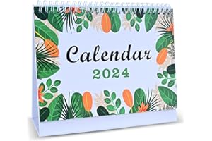 DUTTY Calendario da tavolo 2023-2024; calendario mensile da tavolo, da Ottobre 2023 a dicembre 2024, 22,8 cm x 19,6 cm, ti auguro felicità ogni giorno