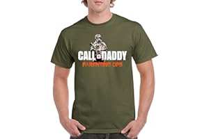 DCG PRINTWEAR Birthday Gift for Dad Call of Daddy Birthday T Shirt Fathers Day Present