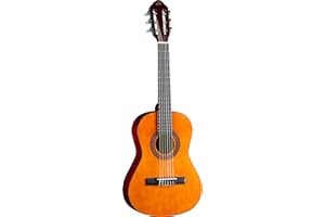 EKO GUITARS – CS-2 Natural, Guitare Classique de la Série Studio, Taille 1/2, Table en Tilleul Laminé, Éclisses et Fond en Tilleul Laminé, Manche et Touche en Bouleau, Housse Incluse, Couleur Natural